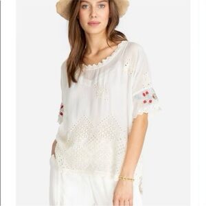 Johnny Was Verana Delman Embroidered Women's Top